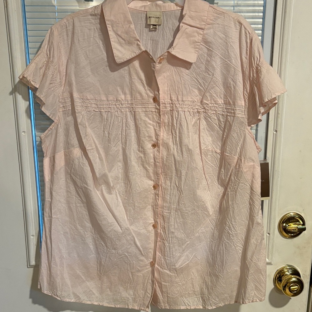 Merona Light Pink Button-Down Shirt